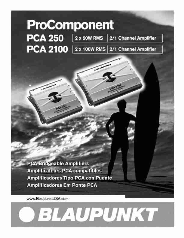 Blaupunkt Car Amplifier PCA 2100-page_pdf